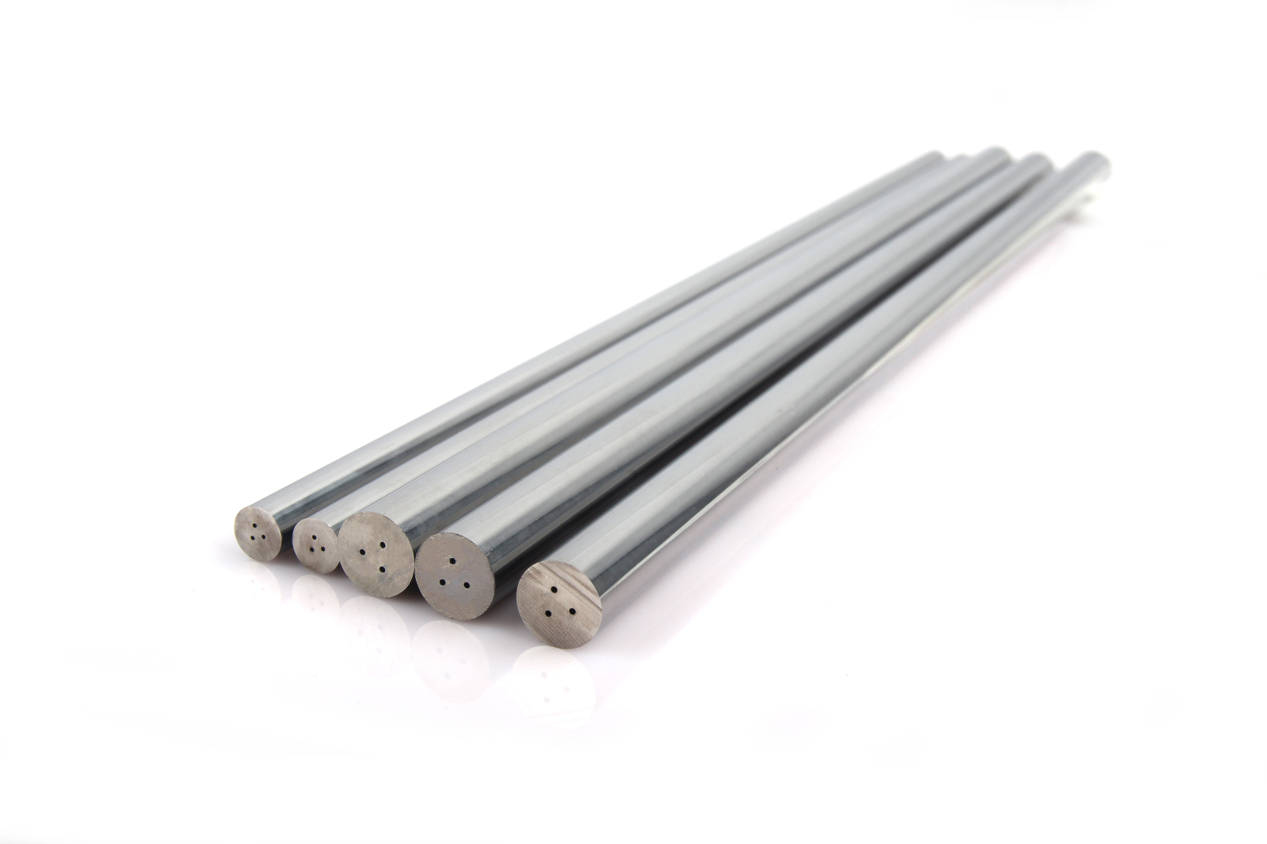 Carbide Rods - Carbide rod with spiral coolant hole